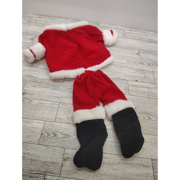 Doll Santa Costume Set • Christmas Holiday Outfit • Red White Festive Clothes - Picture 8 of 9